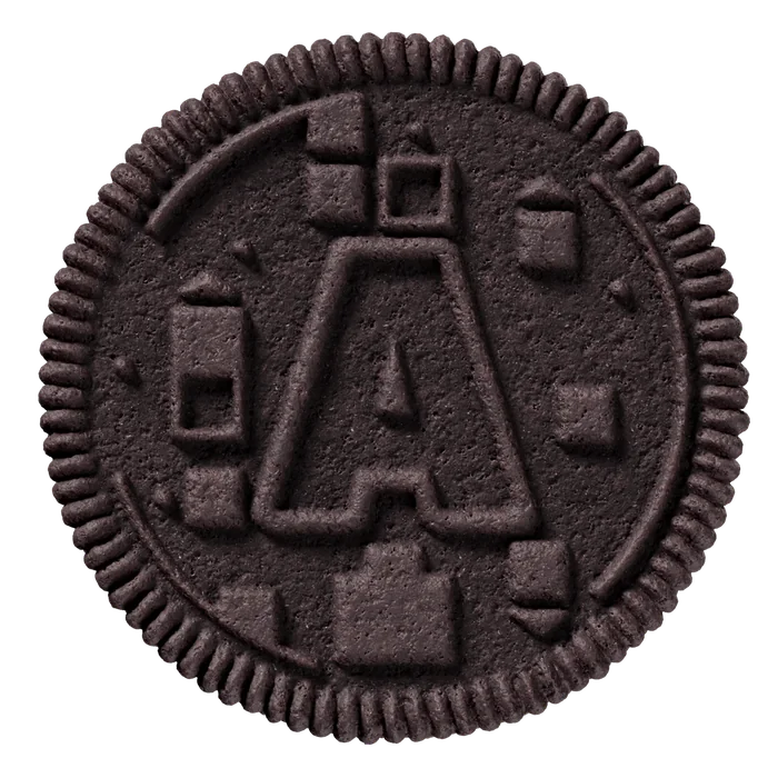 Biscoito OREO com o botão A