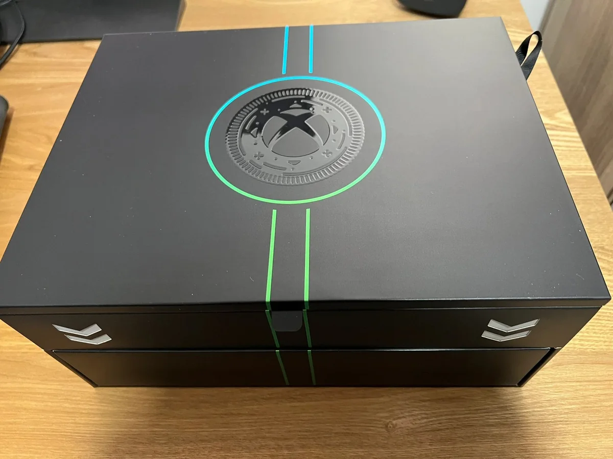 A caixa do console OREO Xbox